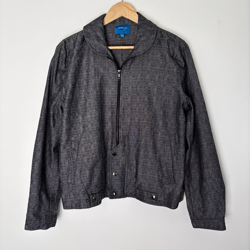 Derek Lam for Design Nation Men's Bomber Utility Full Zip Jacket Size Large C83